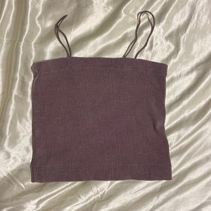 cropped tank top, american eagle, size small, dark purple